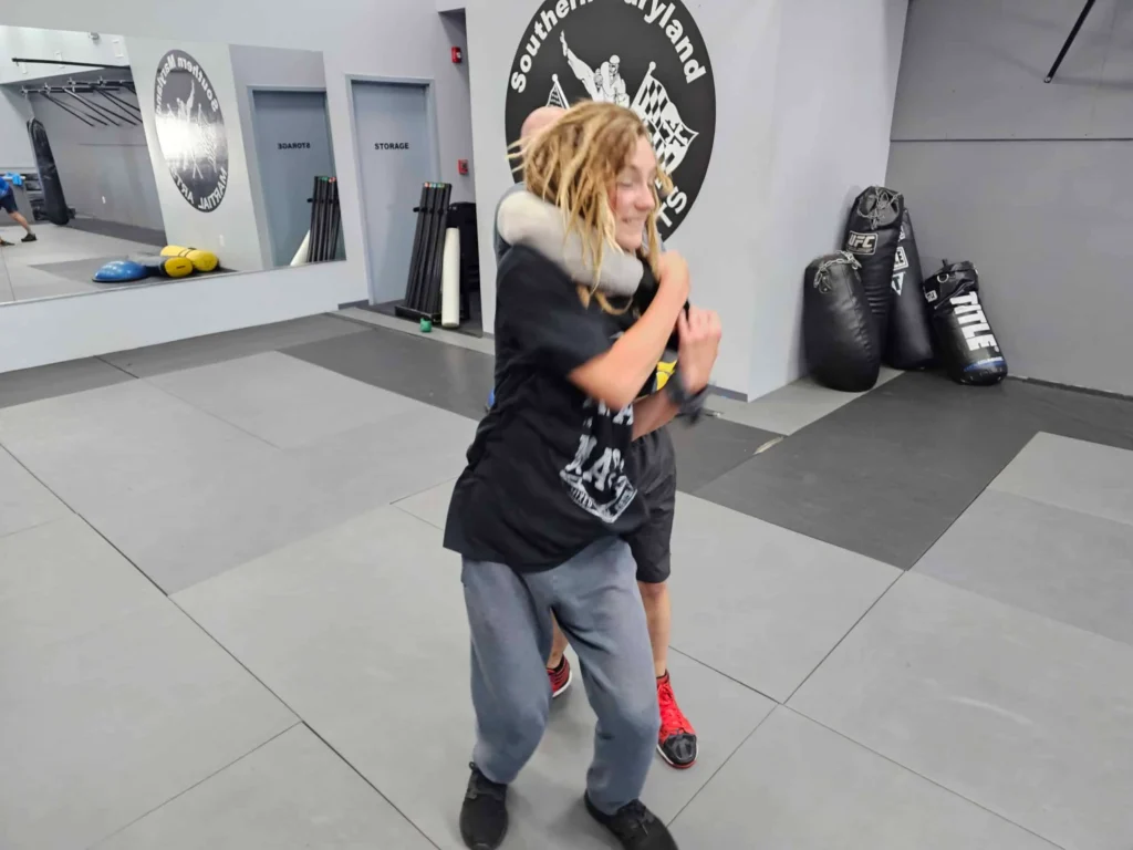 Teens learning Krav Maga self-defense techniques at Guardian Krav Maga LLC